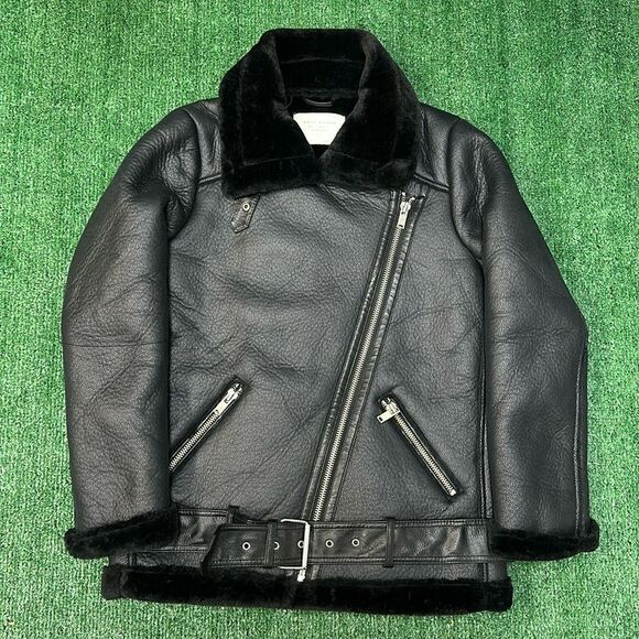 Zara Jackets & Blazers - ZARA WOMAN COLLECTION DOUBLE FACED BIKER FAUX FUR LINED JACKET WOMENS XS